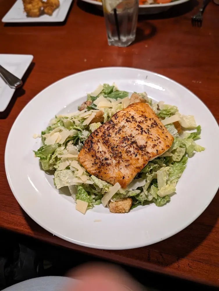 Caeser Salad with Salmon